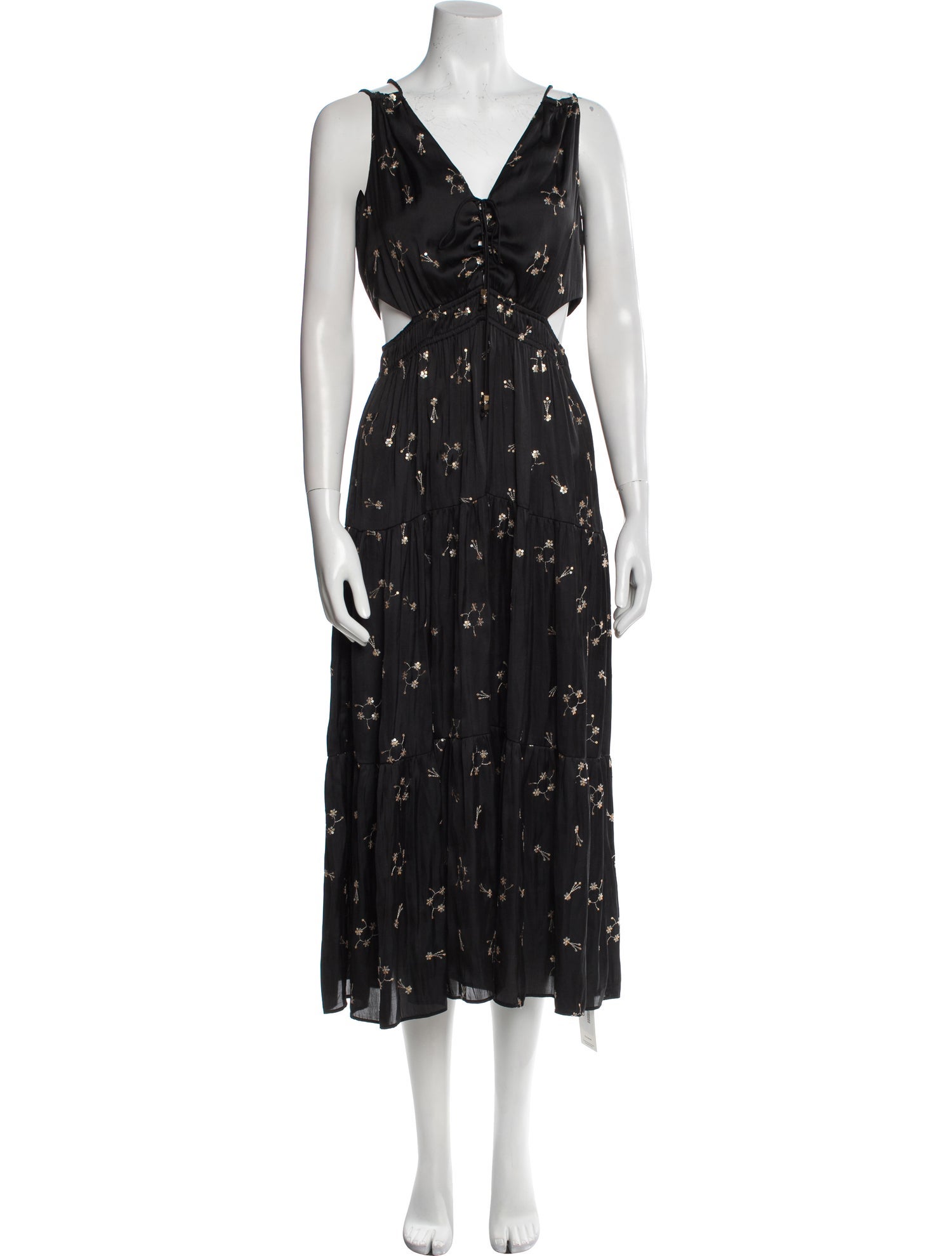 Maje Printed Long Dress