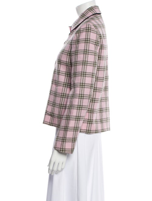 Maje Plaid Print Evening Jacket