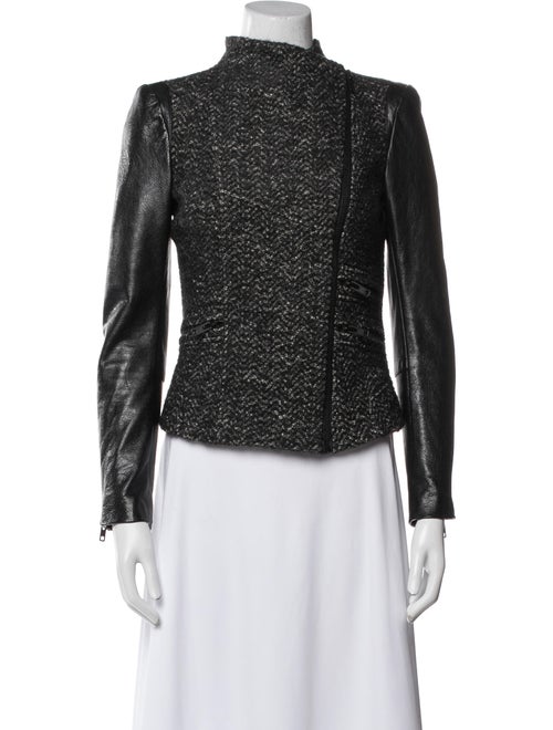 Maje Wool Tweed Pattern Evening Jacket