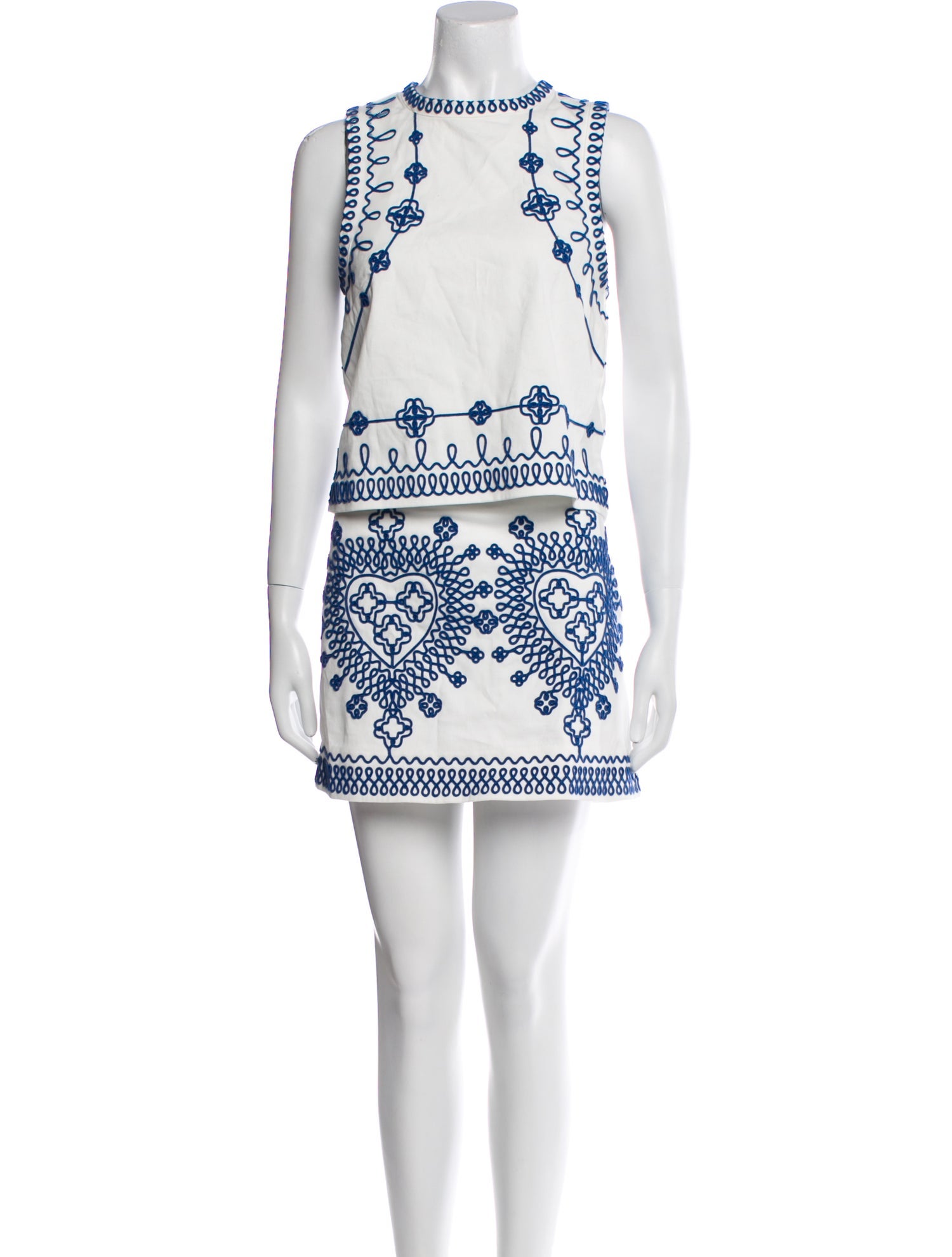 Maje Printed Skirt Set