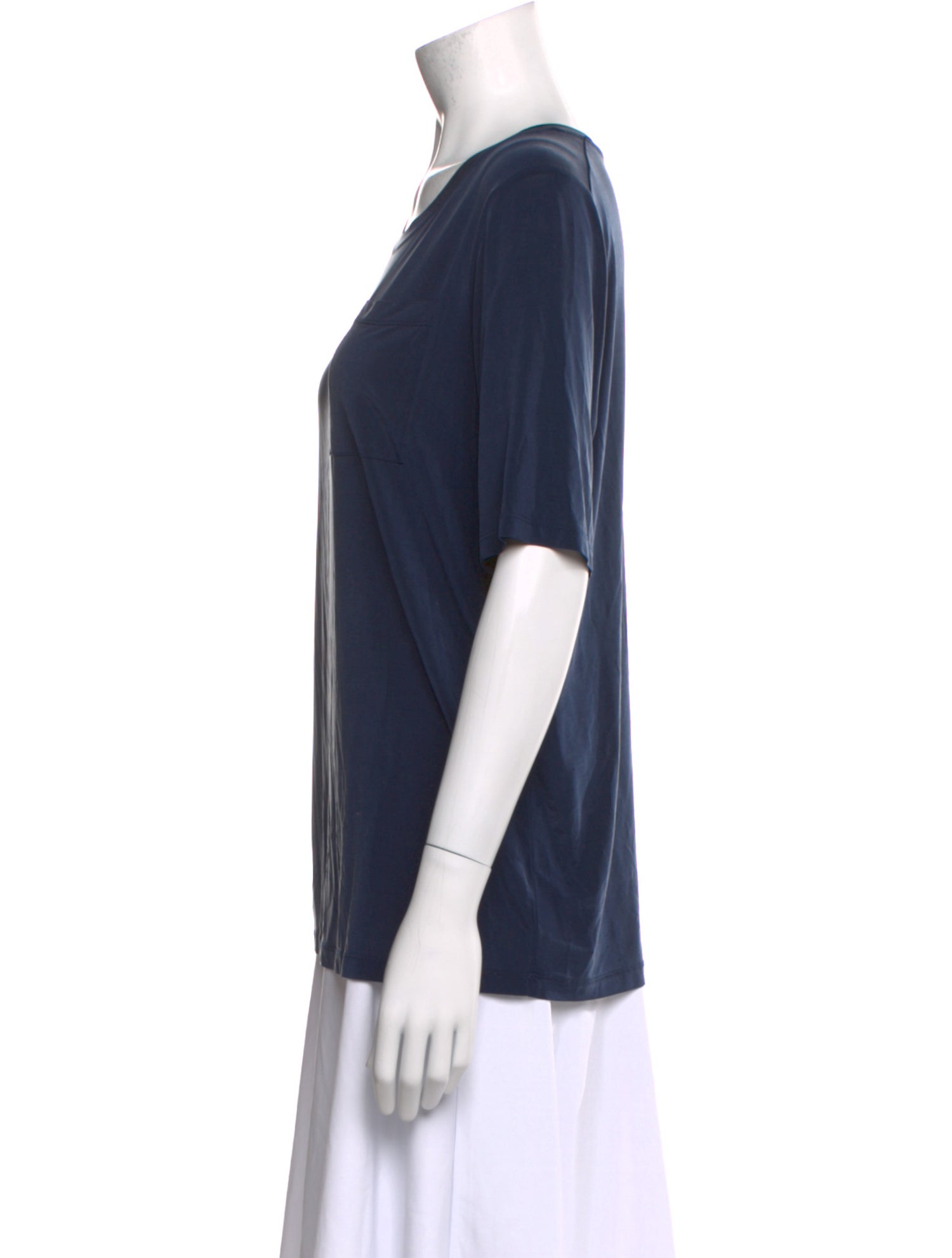 Maje Scoop Neck Short Sleeve T-Shirt