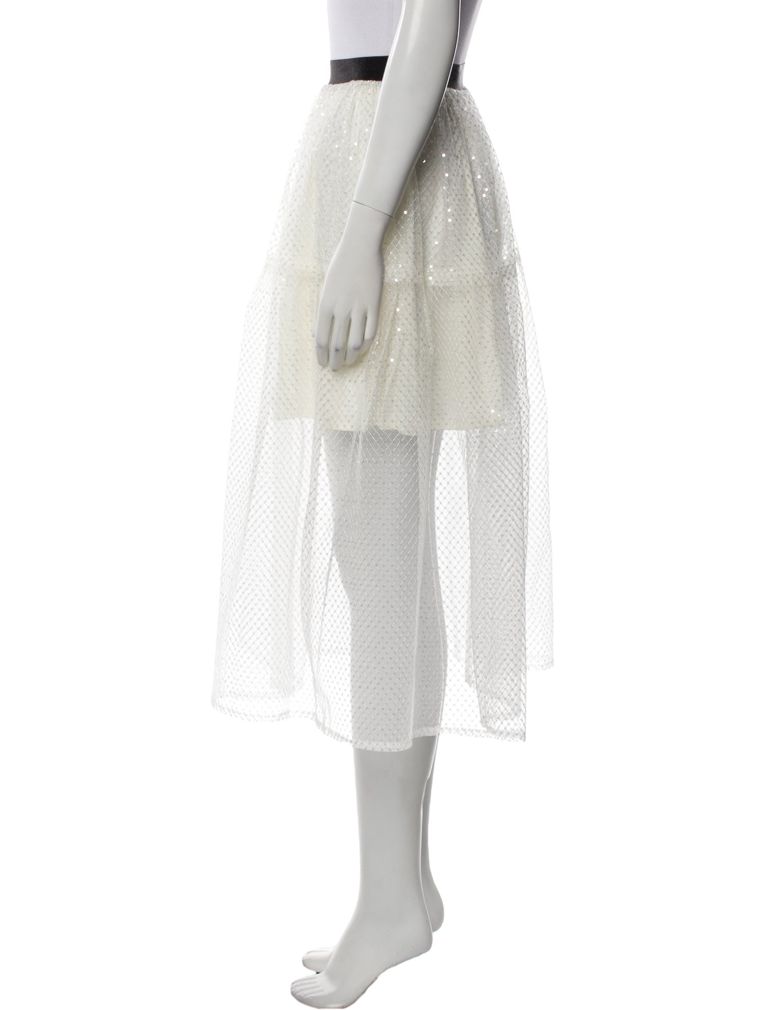 Maje Lace Pattern Mini Skirt