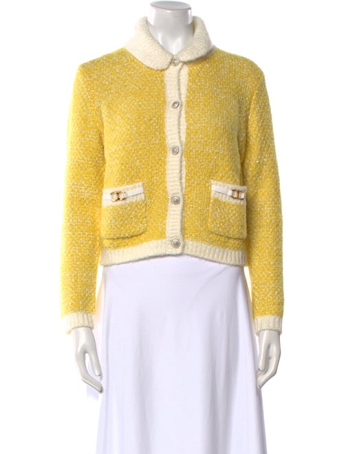 Maje Colorblock Pattern Sweater