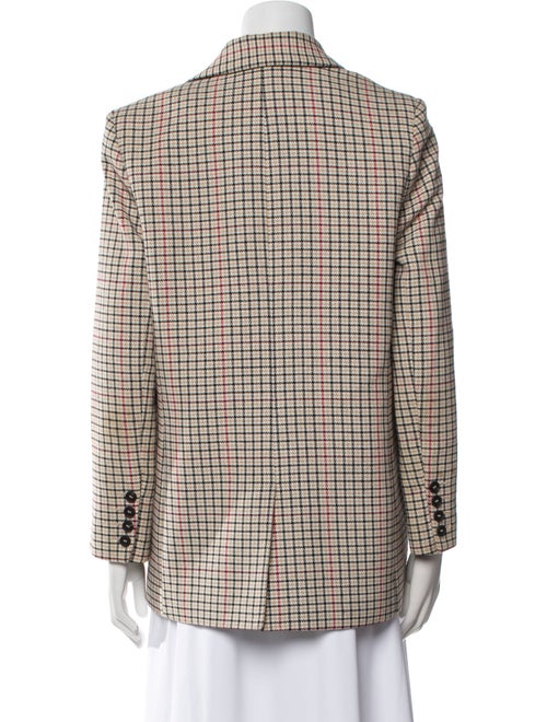 Maje Plaid Print Blazer