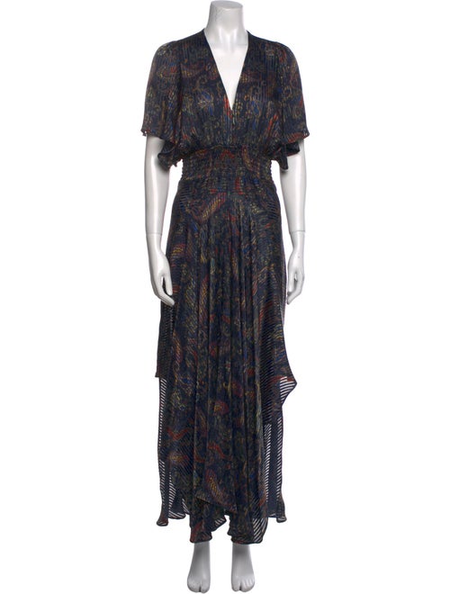 Maje Printed Long Dress