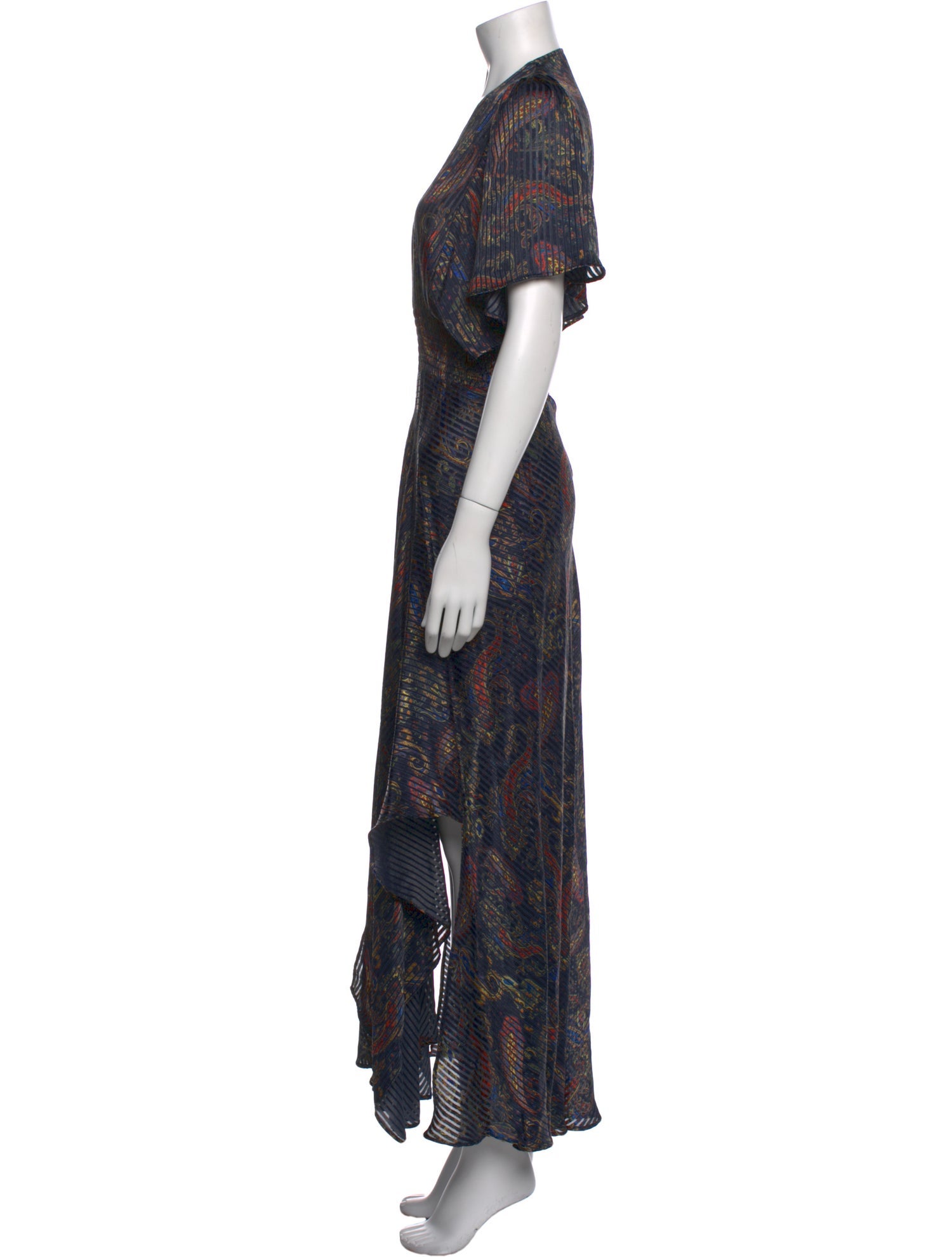 Maje Printed Long Dress