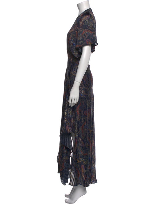 Maje Printed Long Dress