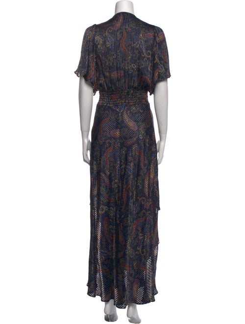 Maje Printed Long Dress