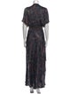 Maje Printed Long Dress