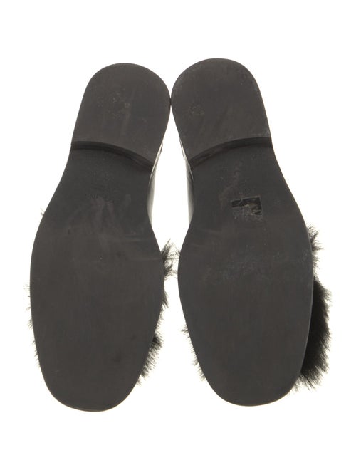 Maje Leather Chain-Link Accents Loafers