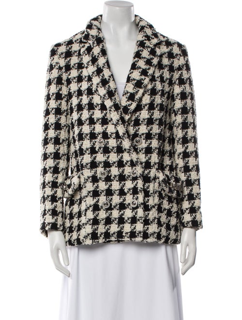 Maje Houndstooth Print Blazer