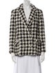 Maje Houndstooth Print Blazer