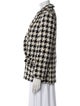 Maje Houndstooth Print Blazer
