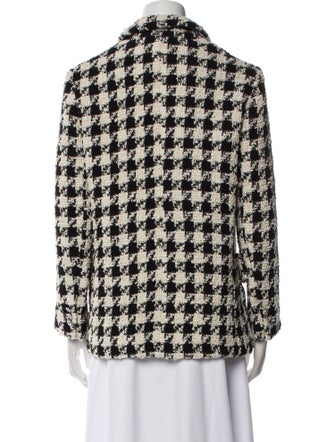 Maje Houndstooth Print Blazer
