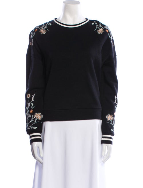 Maje Crew Neck Long Sleeve Sweatshirt