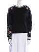 Maje Crew Neck Long Sleeve Sweatshirt