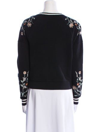 Maje Crew Neck Long Sleeve Sweatshirt