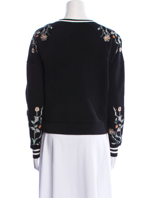 Maje Crew Neck Long Sleeve Sweatshirt