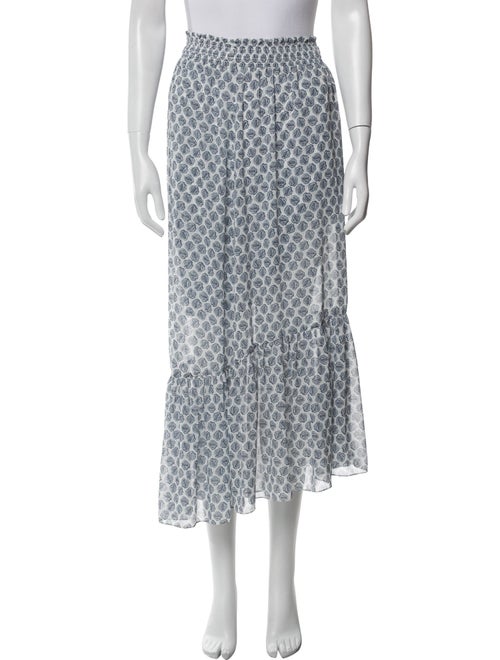 Maje Printed Long Skirt