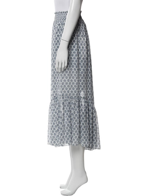 Maje Printed Long Skirt