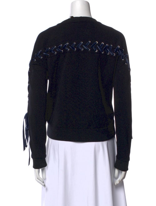 Maje Crew Neck Long Sleeve Sweatshirt