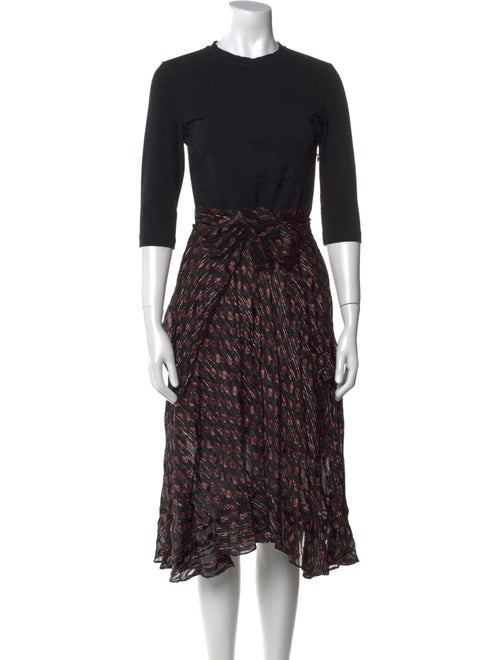 Maje Silk Midi Length Dress