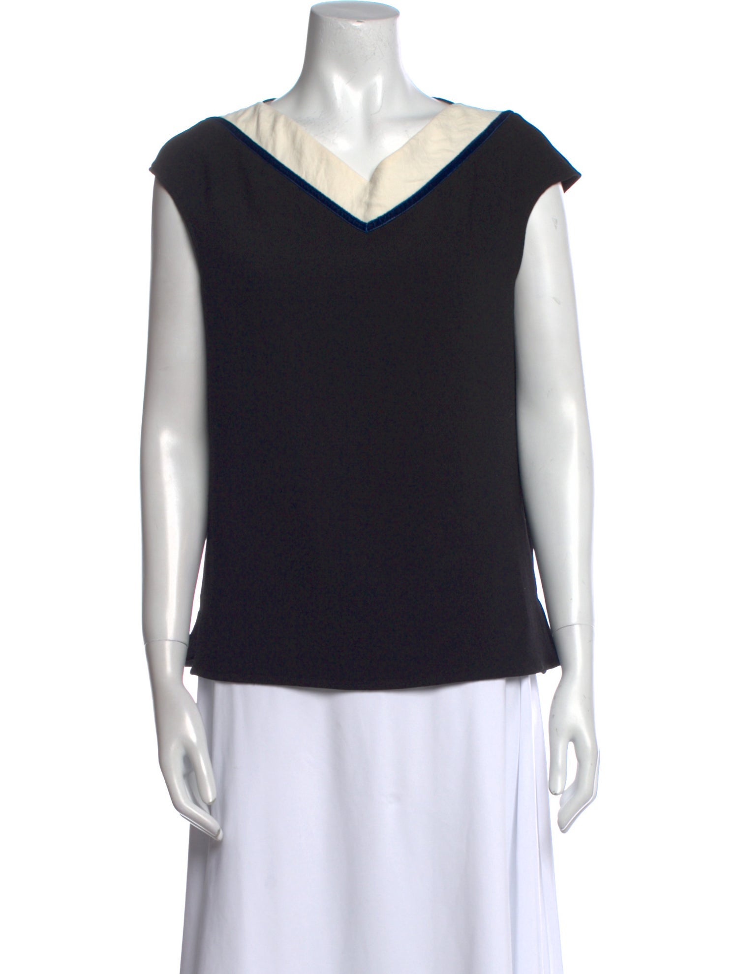 Maje V-Neck Short Sleeve Top