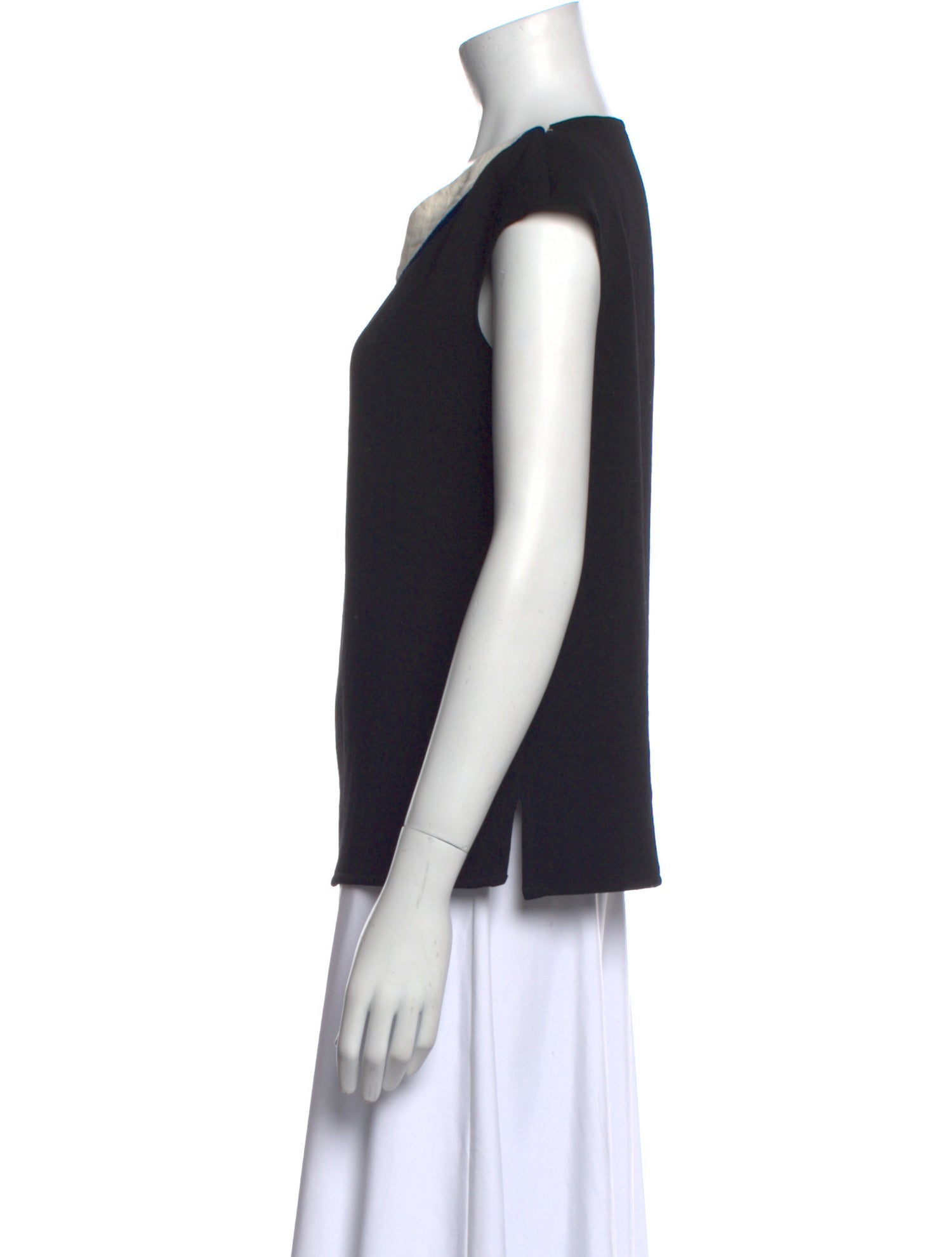 Maje V-Neck Short Sleeve Top