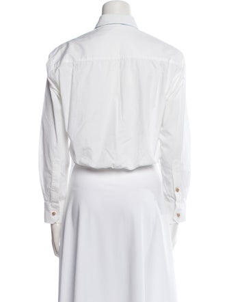 Maje Long Sleeve Button-Up Top