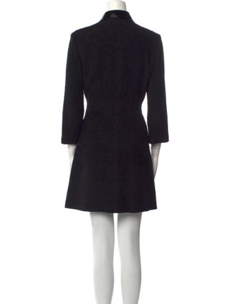 Maje Mock Neck Mini Dress