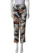 Maje Printed Straight Leg Pants