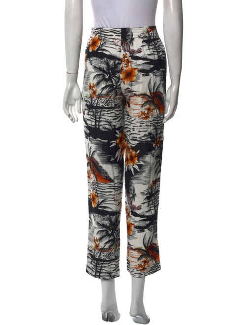 Maje Printed Straight Leg Pants