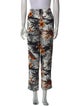 Maje Printed Straight Leg Pants