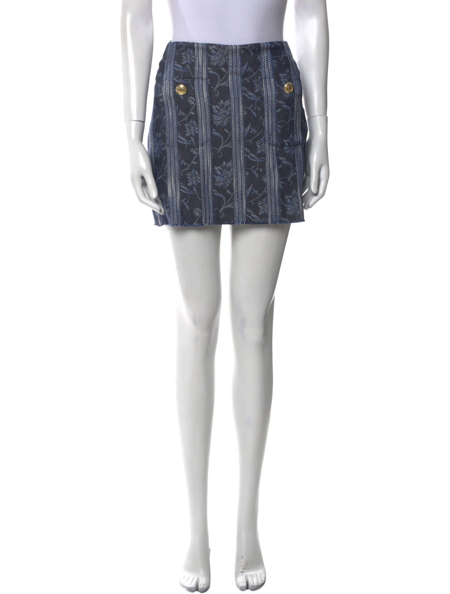 Maje Floral Print Mini Skirt w/ Tags