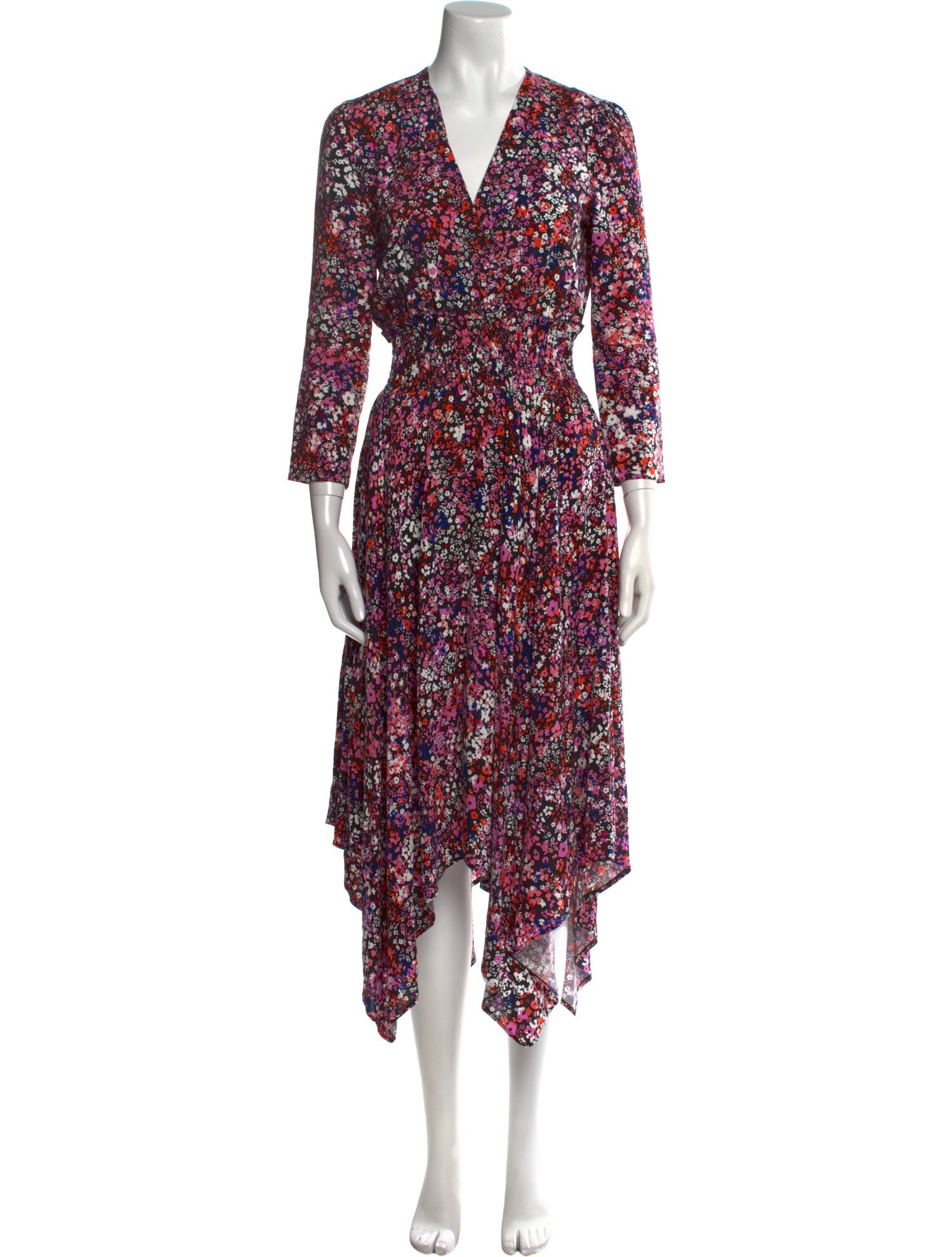 Maje Floral Print Long Dress