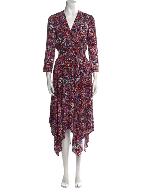 Maje Floral Print Long Dress