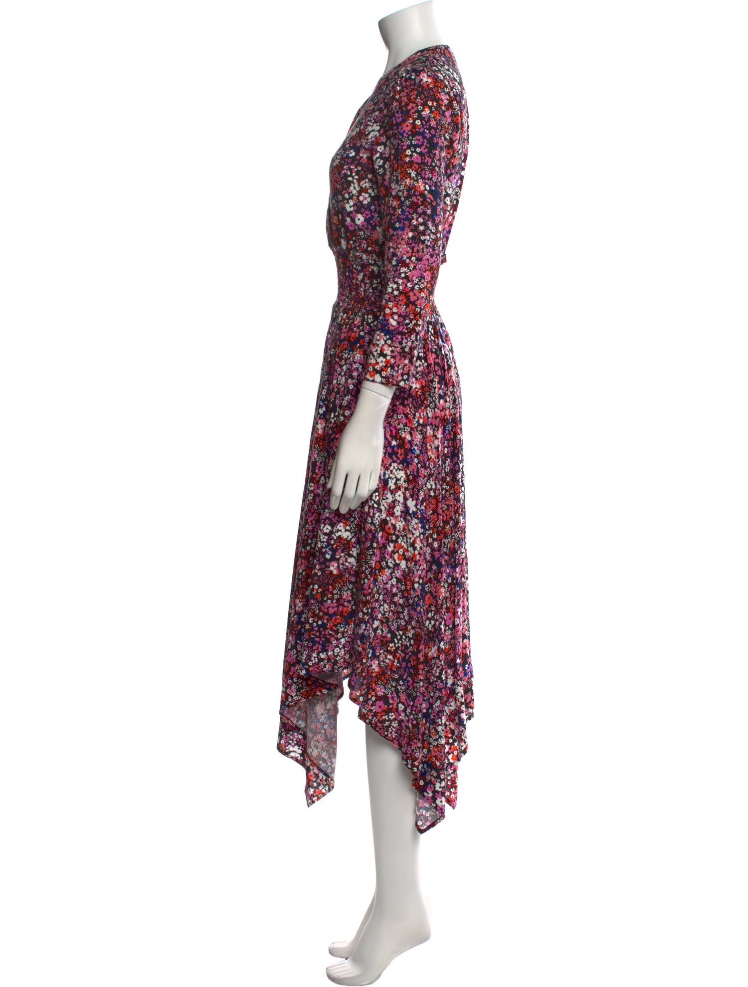 Maje Floral Print Long Dress