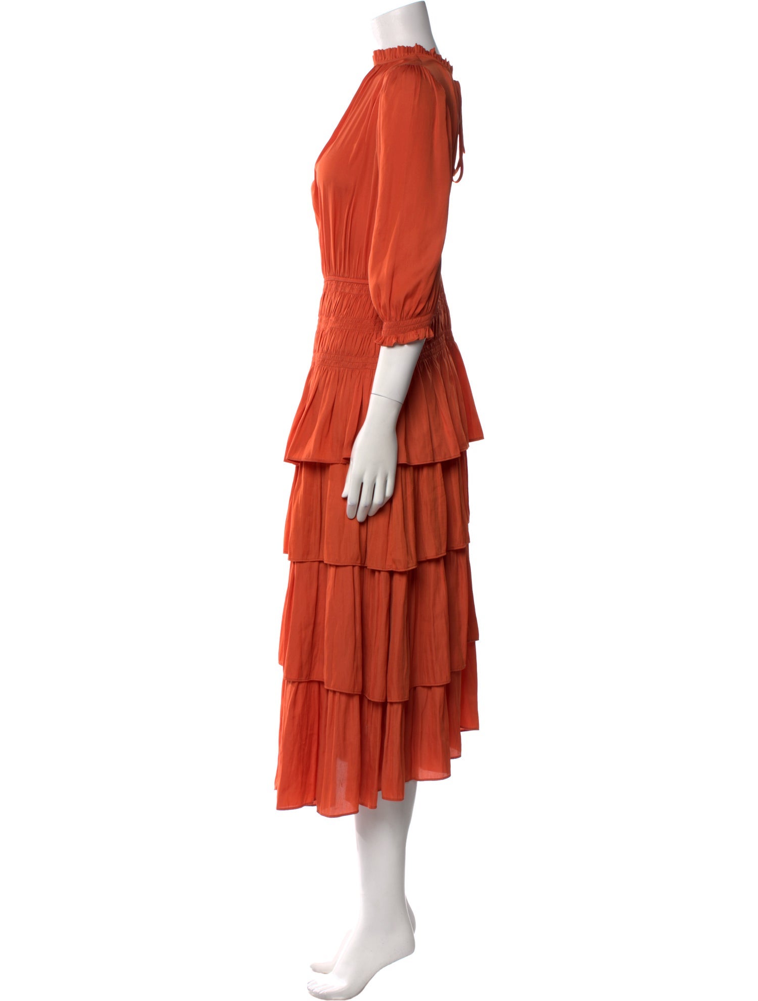 Maje Mock Neck Long Dress