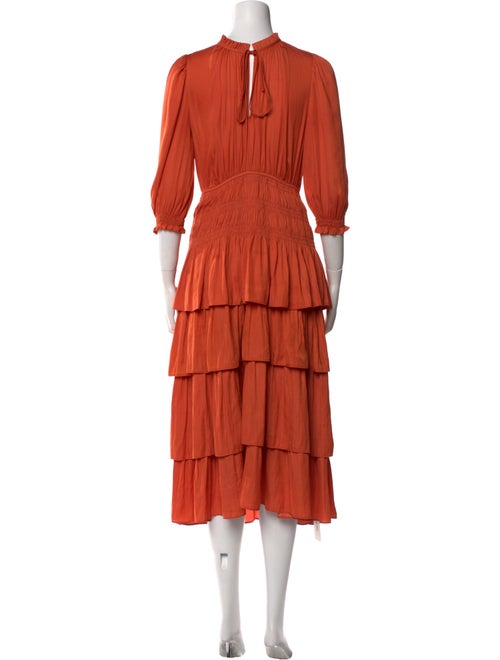 Maje Mock Neck Long Dress