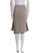 Maje Plaid Print Knee-Length Skirt