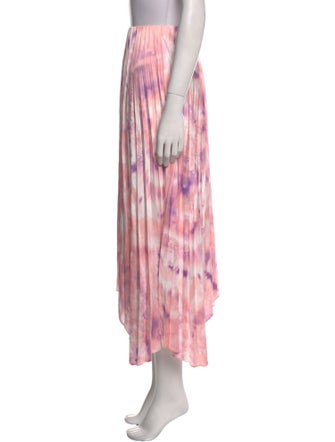 Maje Tie-Dye Print Midi Length Skirt
