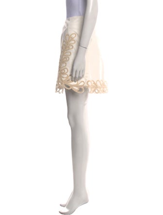Maje Embroidered Accent Mini Skirt