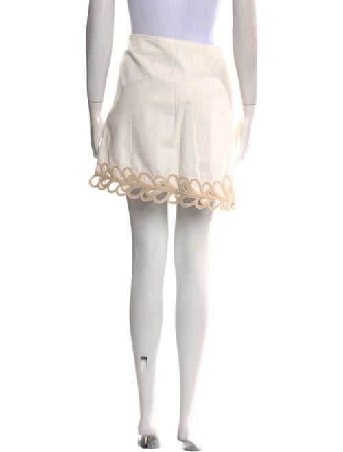 Maje Embroidered Accent Mini Skirt