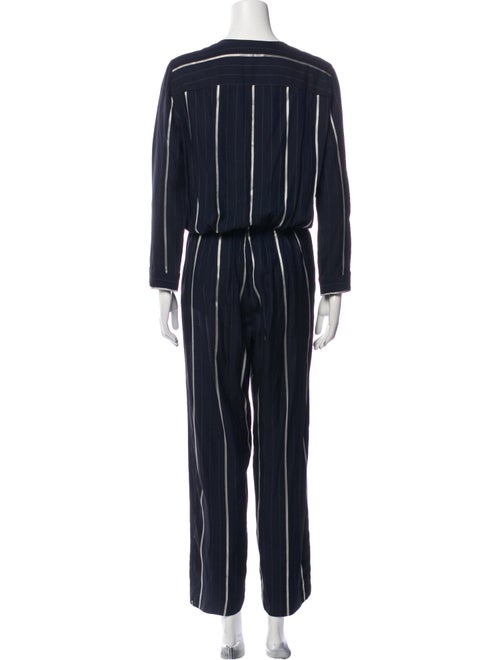 Maje Striped V-Neck Jumpsuit