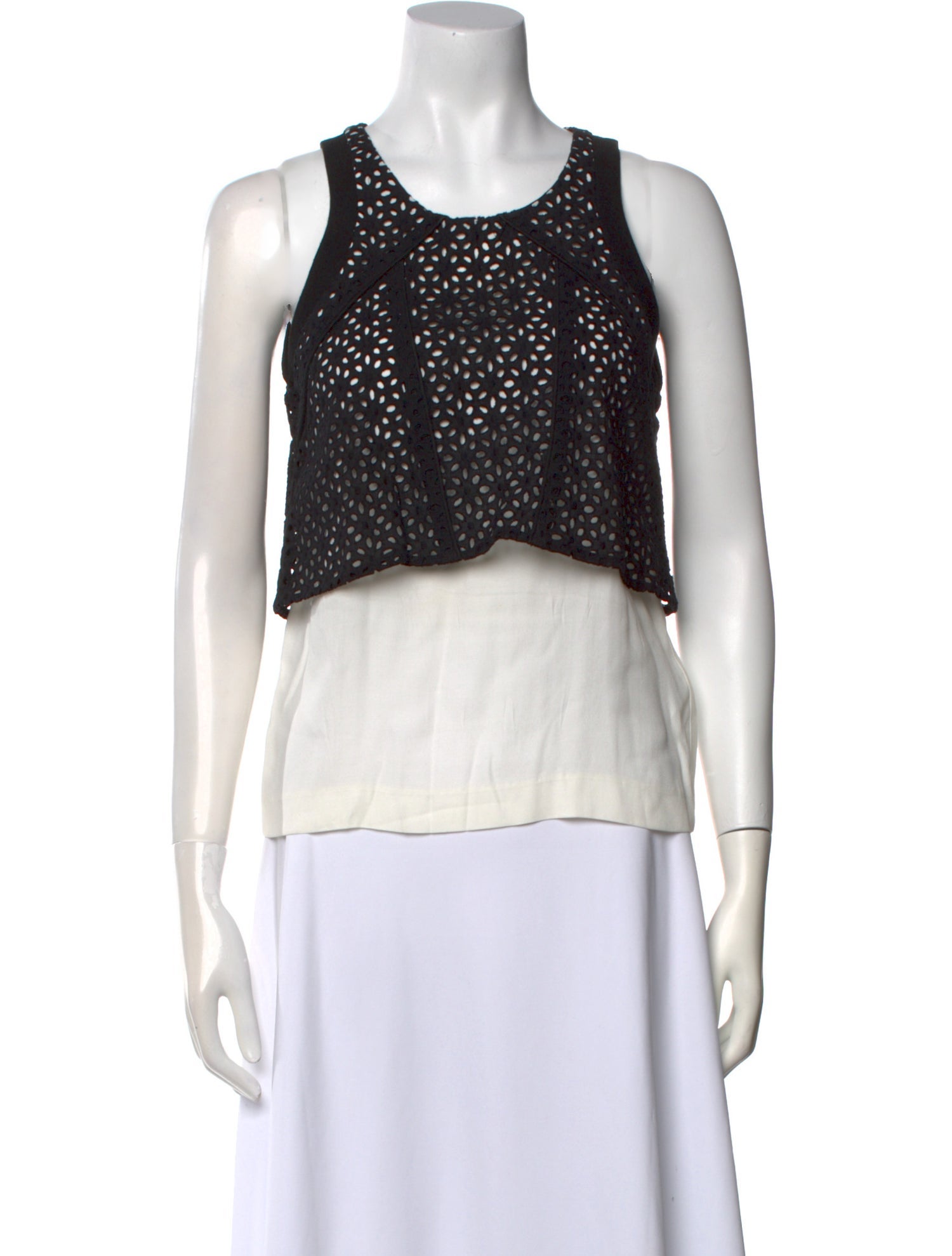 Maje Scoop Neck Sleeveless Top