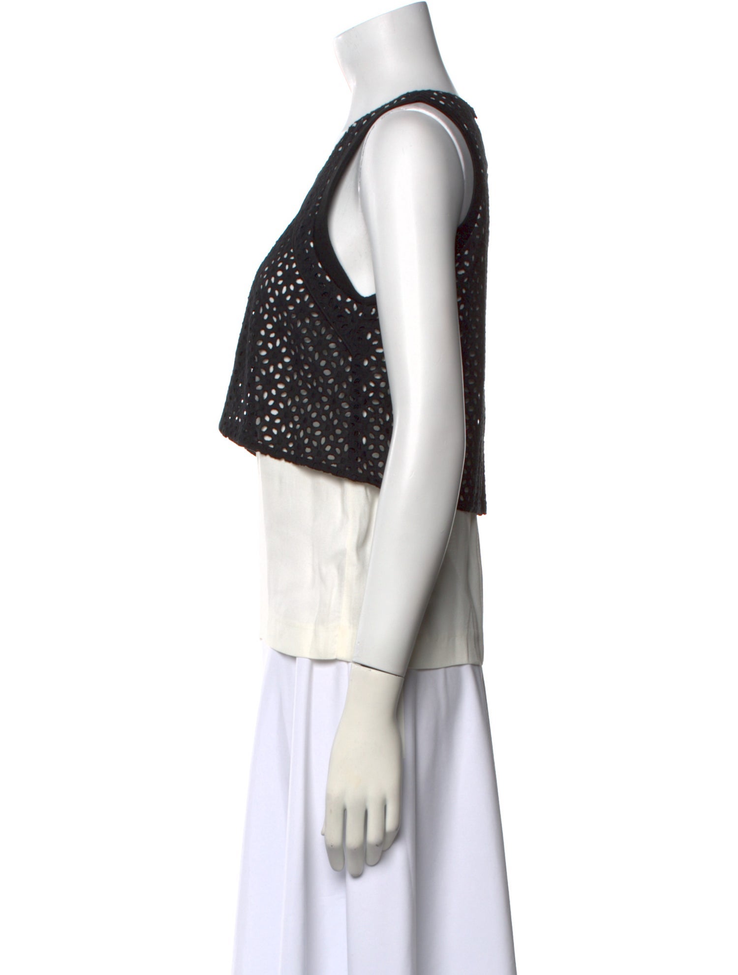 Maje Scoop Neck Sleeveless Top