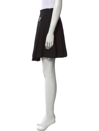 Maje Pleated Accents Mini Skirt