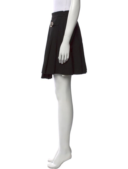 Maje Pleated Accents Mini Skirt