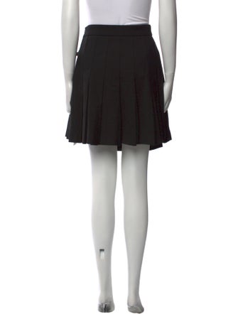 Maje Pleated Accents Mini Skirt