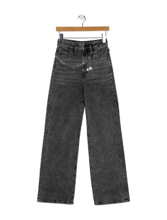 Maje High-Rise Wide Leg Jeans